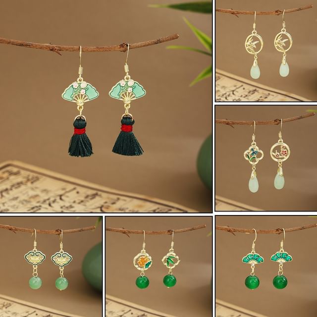 Faux Gemstone Dangle Earring