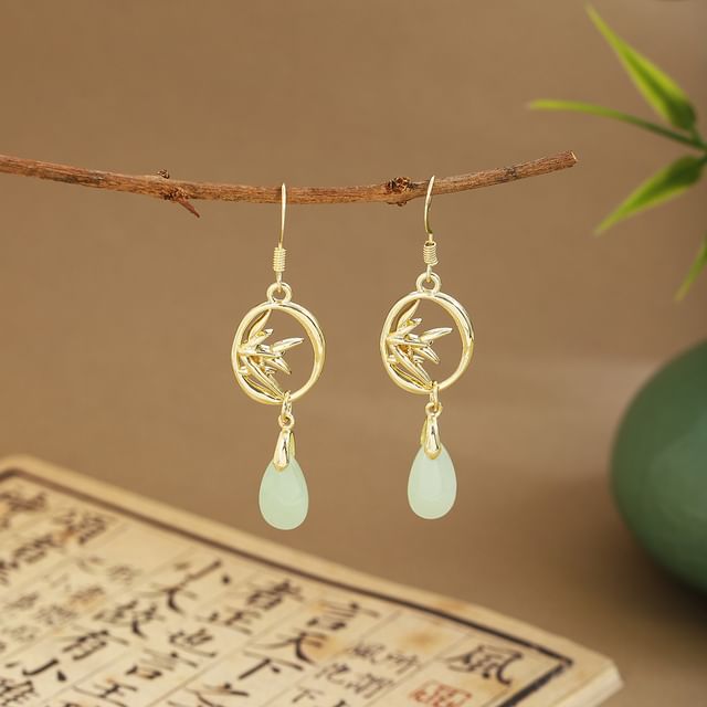 Faux Gemstone Dangle Earring