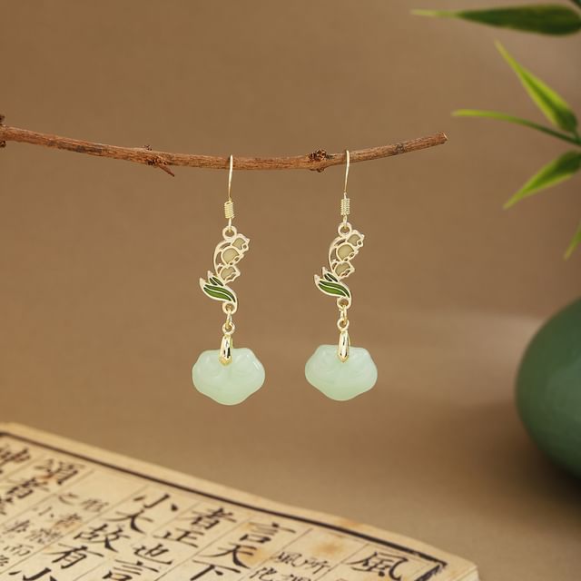 Faux Gemstone Dangle Earring