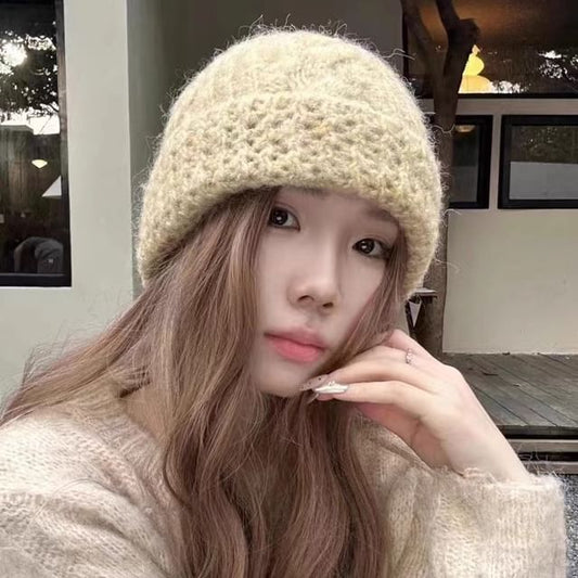 Plain Cable Knit Beanie