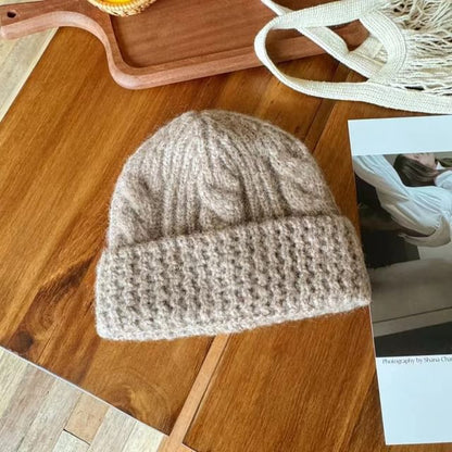 Plain Cable Knit Beanie