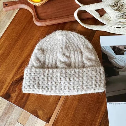 Plain Cable Knit Beanie
