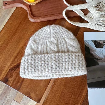 Plain Cable Knit Beanie