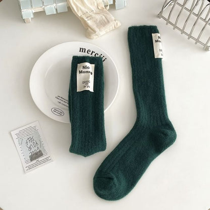 Plain Applique Socks