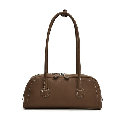 Contrast Stitching Shoulder Bag