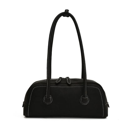 Contrast Stitching Shoulder Bag