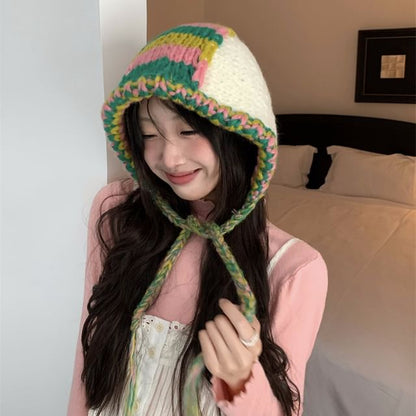 Balaclava Color Knit Block