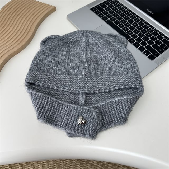 Knit Balaclava Bear Ear