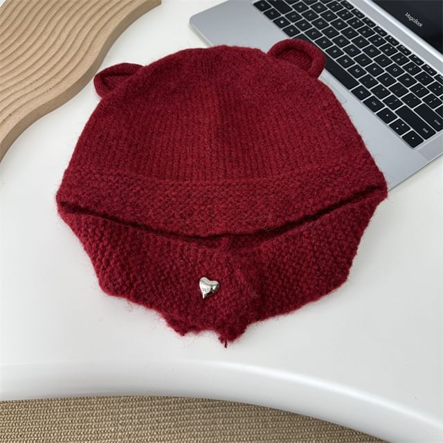 Knit Balaclava Bear Ear