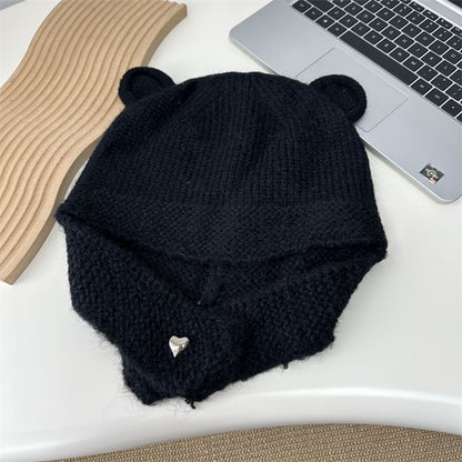 Knit Balaclava Bear Ear