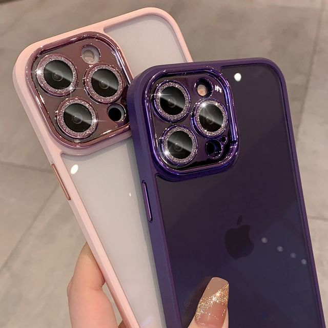 Protection Case Lens Glitter Phone