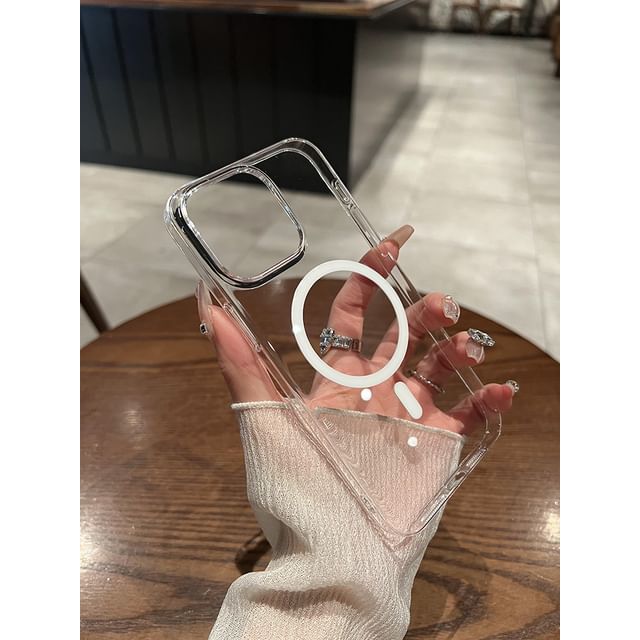 (Compatible with MagSafe) Magnetic Transparent Case Phone