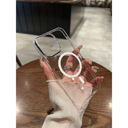 (Compatible with MagSafe) Magnetic Transparent Case Phone