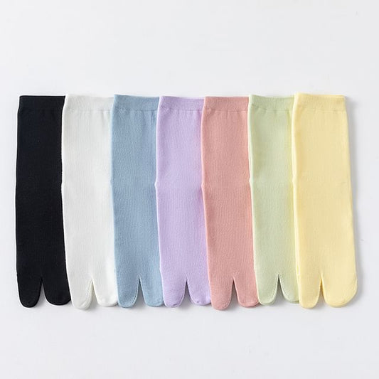 Plain Split Toe Socks