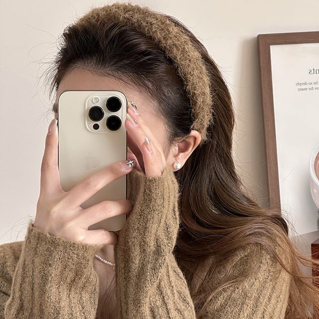 Plain Furry Headband