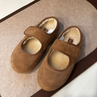 Plain Fleece-Lined Mules