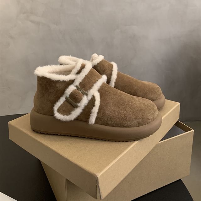 Buckled Ankle Snow Boots