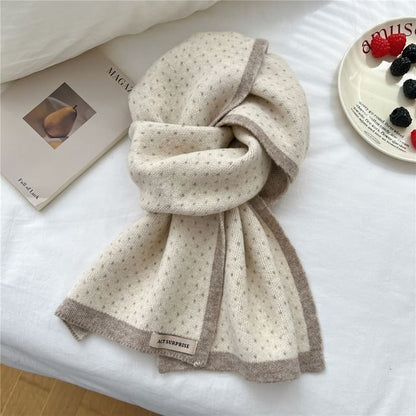 Dotted Knit Scarf