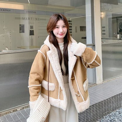 Faux Fur Toggle Jacket