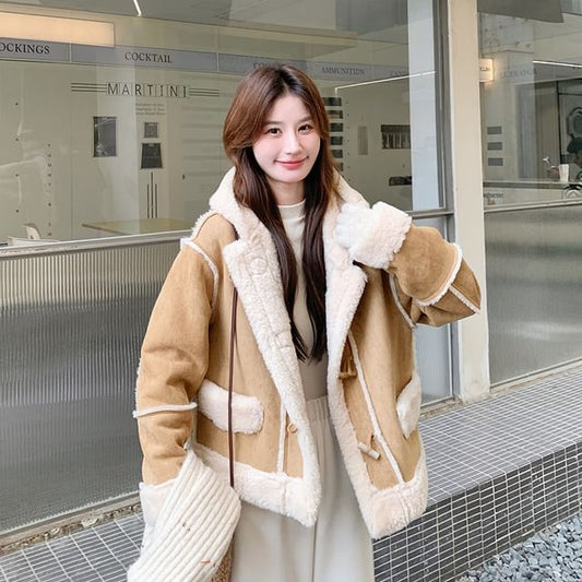 Faux Fur Toggle Jacket