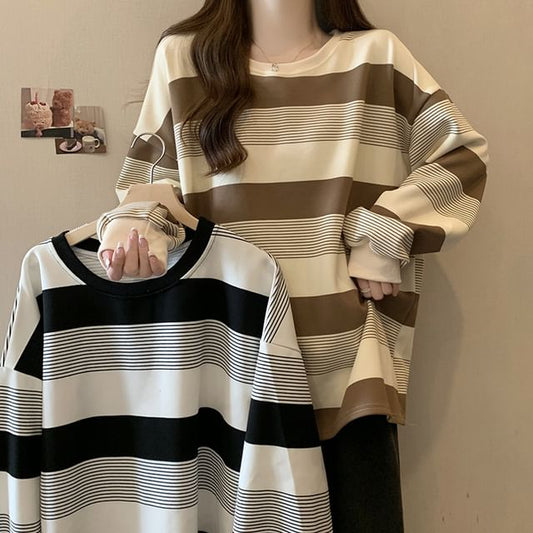 Crewneck Striped Sweater