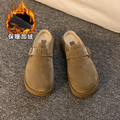 Mules à plateforme avec boucle