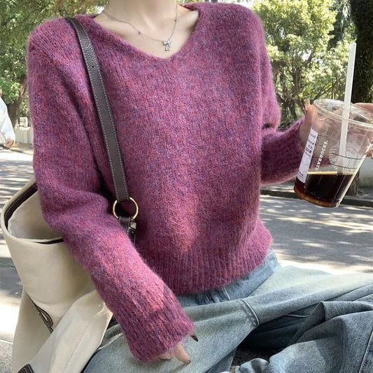 V-Neck Plain Sweater