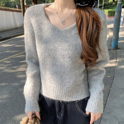V-Neck Plain Sweater