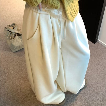 Cable Knit Cardigan, Drawstring Pants & Lace Cami Set