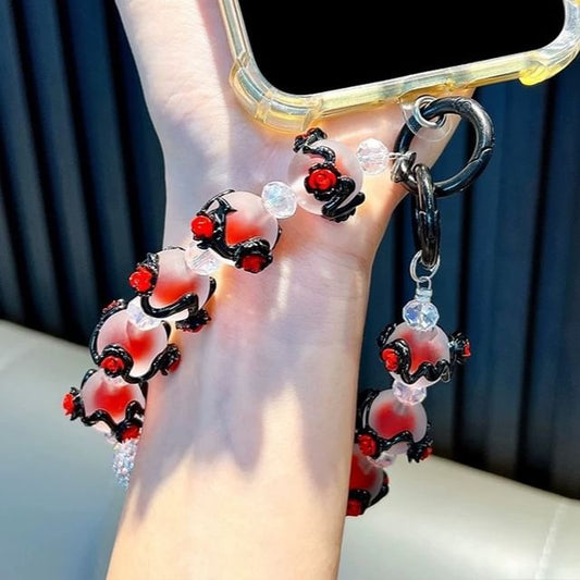 Rose Bead Phone Strap