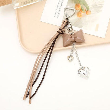 Padded Bow Knotted Phone Charm