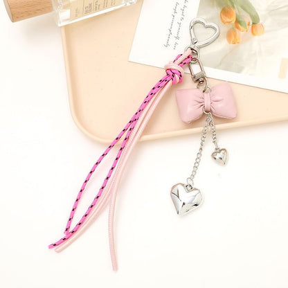 Padded Bow Knotted Phone Charm