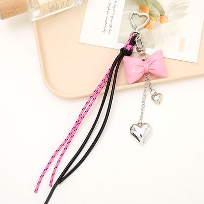 Padded Bow Knotted Phone Charm