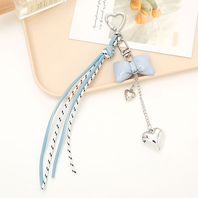 Padded Bow Knotted Phone Charm