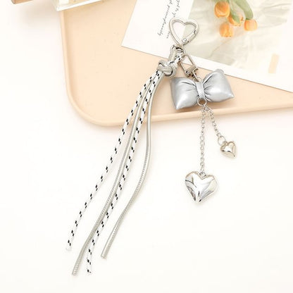 Padded Bow Knotted Phone Charm