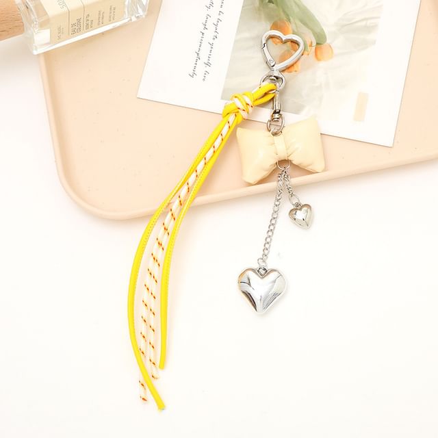 Padded Bow Knotted Phone Charm
