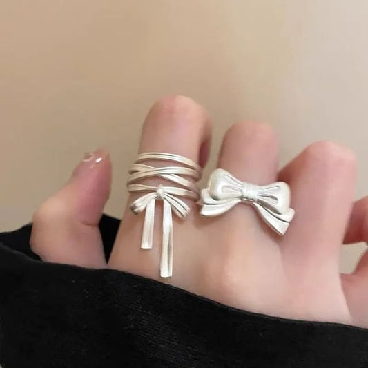 Bow Alloy Open Ring