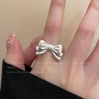 Bow Alloy Open Ring