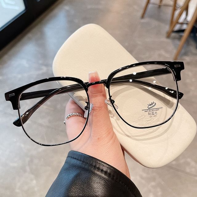 Half Frame Square Eyeglasses