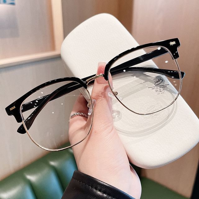 Half Frame Square Eyeglasses