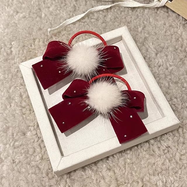 Velvet Bow Hair Clip