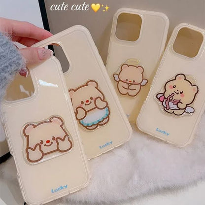 Bear Phone Case - iPhone 16 Pro Max / 16 Pro / 16 Plus / 16 / 15 Pro Max / 15 Pro / 15 Plus / 15 / 14 Pro Max / 14 Pro / 14 Plus / 14