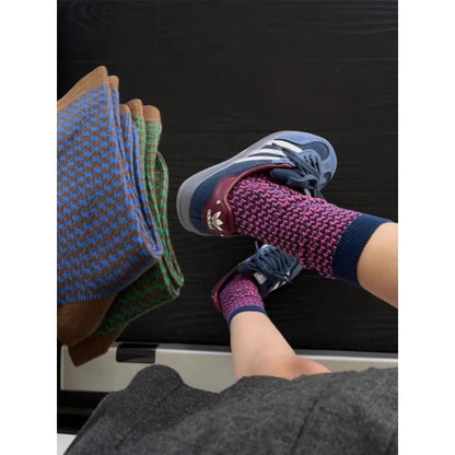 Patterned Crew Socks