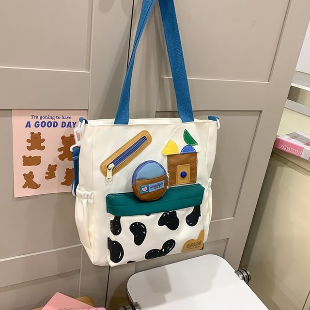 Cartoon Crossbody Tote Bag