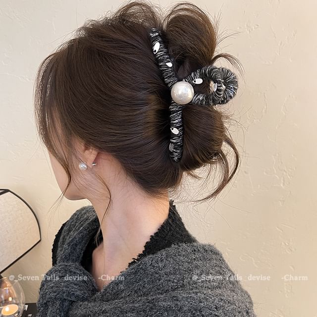 Faux Pearl Hair Claw