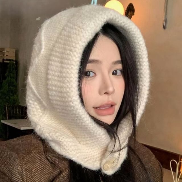 Balaclava Plain Cable Knit