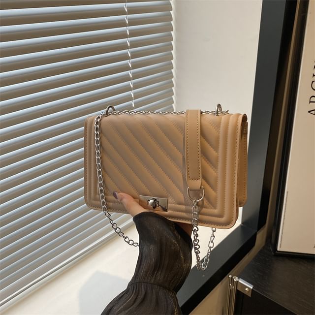 Quilted Buckle Shoulder Bag