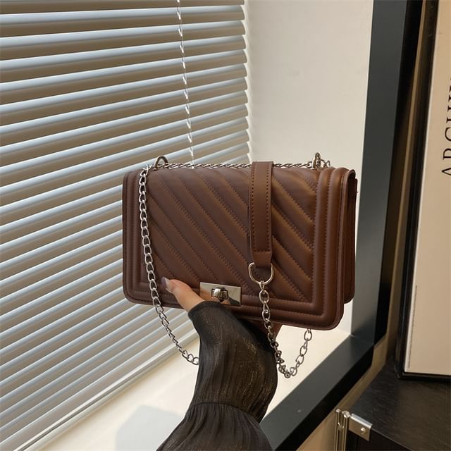 Quilted Buckle Shoulder Bag