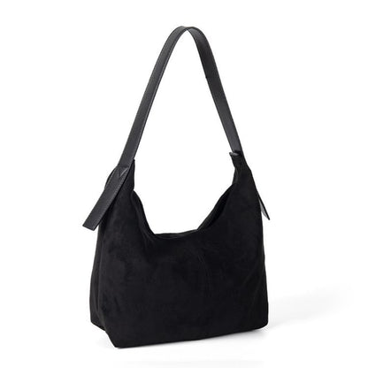 Faux Suede Shoulder Bag
