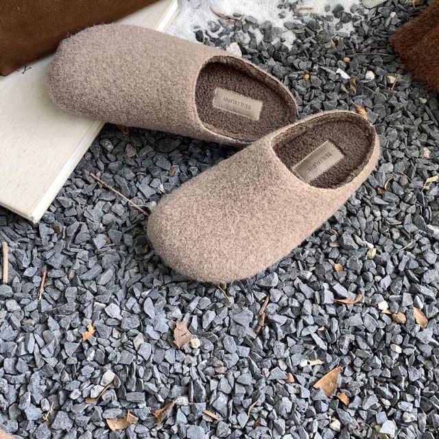 Plain Fluffy Mules